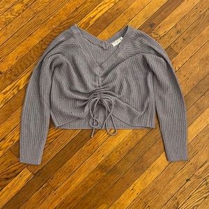 Brand new lavender adjustable cropped sweater